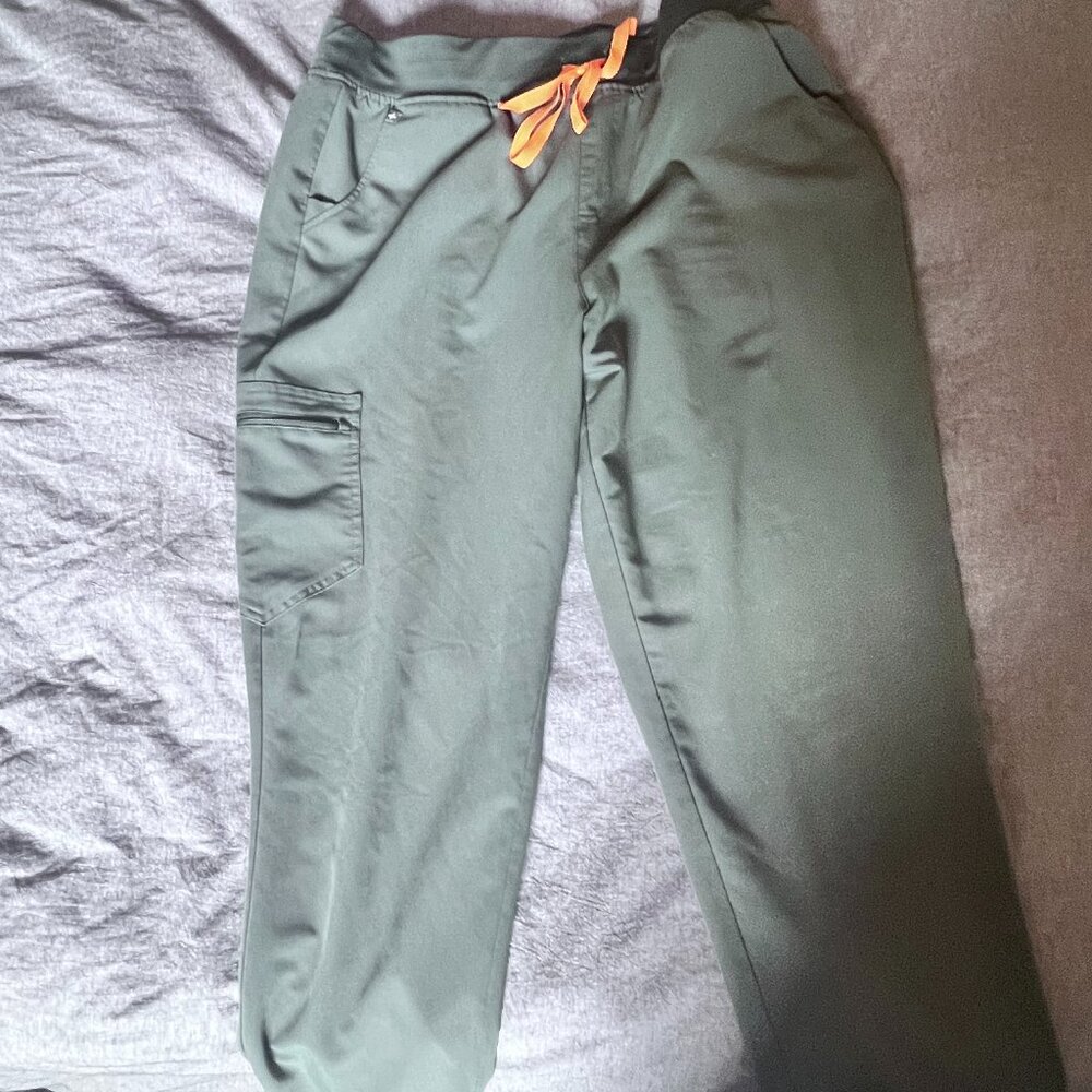 FIGS High Waisted Zamora Jogger Pants Moss - XL Tall